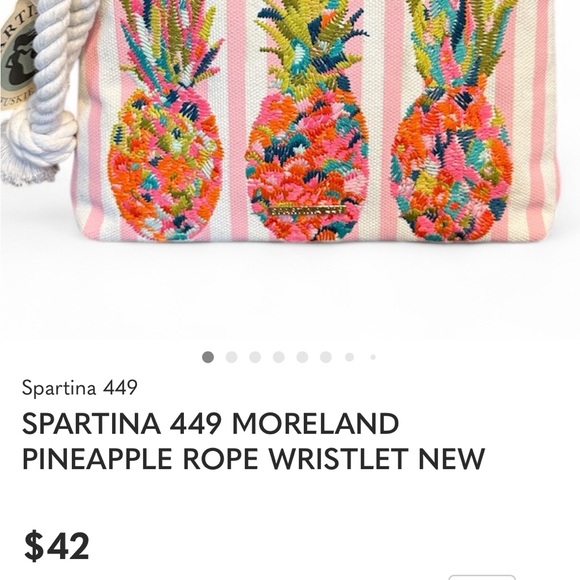 Spartina 449 Vibrant Pineapple Pouch - Picture 8 of 8